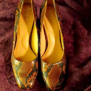 Franco Sarto brown snakeskin pumps U.S. size 8.5